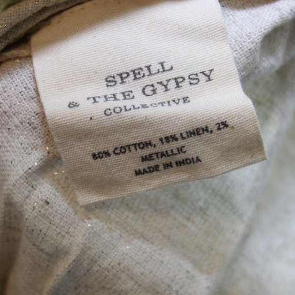 Spell & The Gypsy Collective Lola Ruched Mini Skirt Biscuit Beige Medium H13378 - Picture 10 of 12
